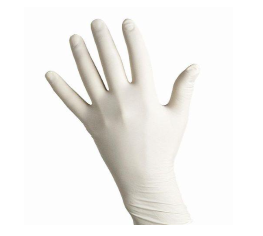 Jednorázové latexová rukavice nepudrované bílé 100ks XL