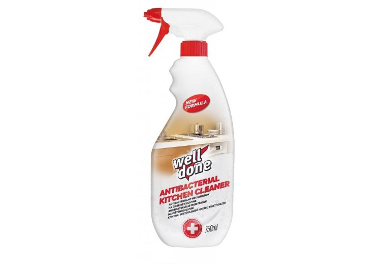 WELL DONE Univerzální antibakteriální čistící prostředek do kuchyně s rozprašovačem 750 ml