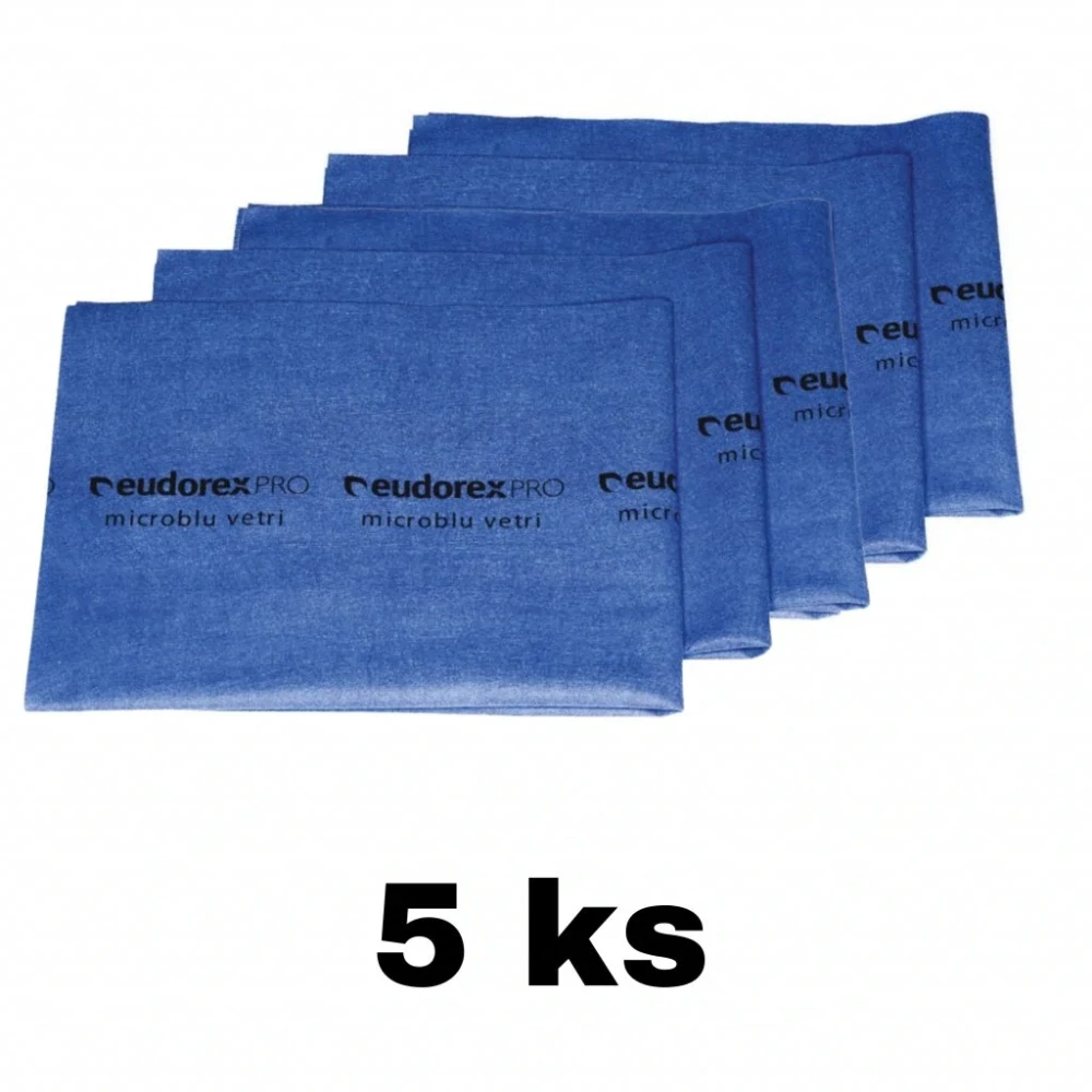 EUDOREX/PANNOPELL hadřík na okna, zrcadla, lesklý nábytek a chrom MICRO MAGIC BLU 5 ks