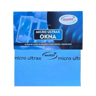 Eudorex/Pannopell mikrovláknová utěrka MICRO OKNA ULTRAX modrá
